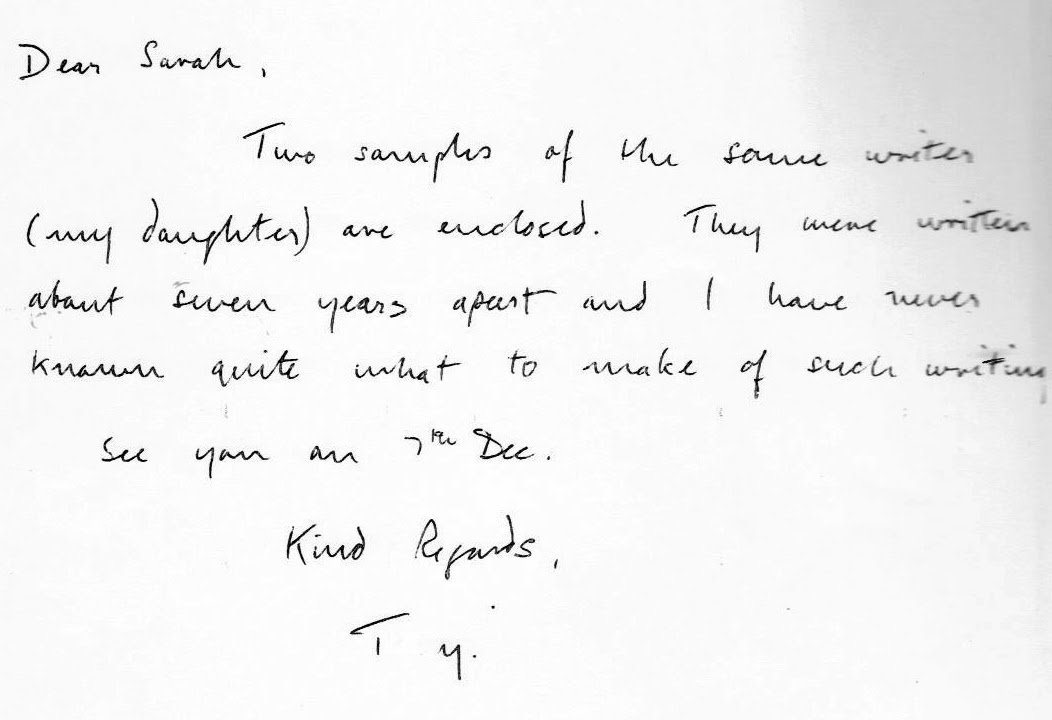 Schizophrenia Handwriting Examples