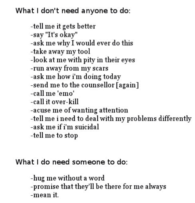 What to do with someone who is suicidal
