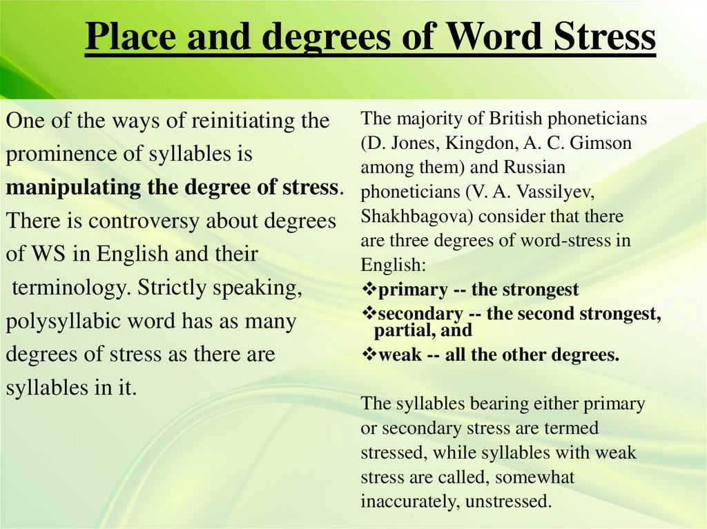 Underline the stressed. Word stress презентация. Word stress in English презентация. Degrees of Word stress in English. Weak stress in English.