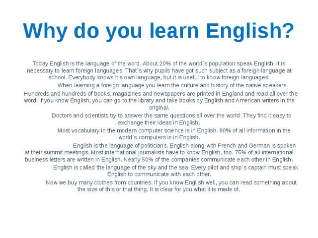He know several foreign. Why do you learn English. Why it is important to learn Foreign languages. Why do we learn English. Why are you Learning English.