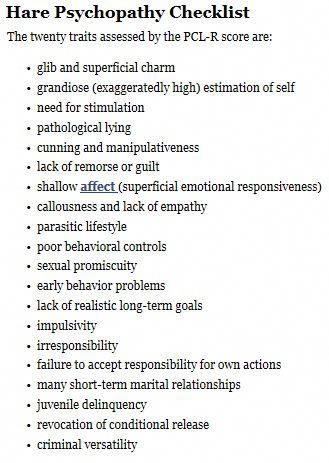 Narcissistic parents checklist