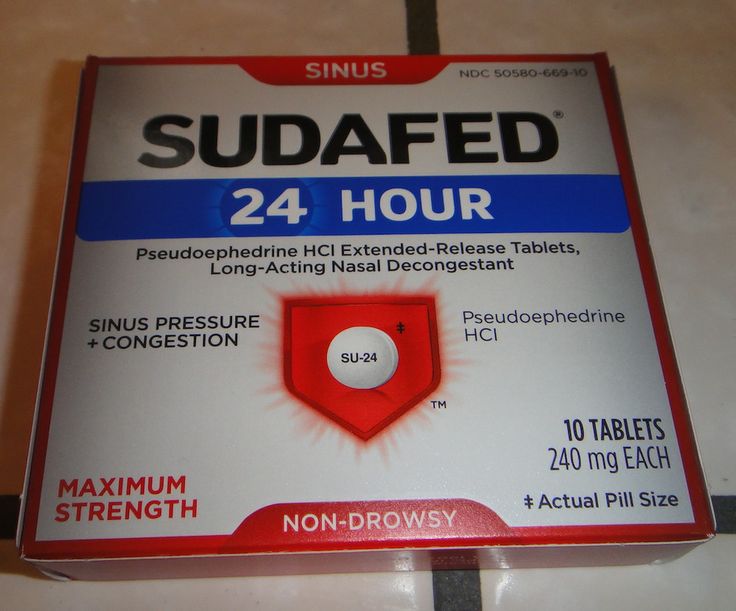 Sudafed for anxiety