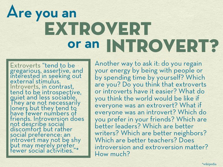 Famous introverts and extroverts