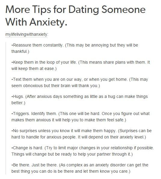 Dating Someone With Anxiety