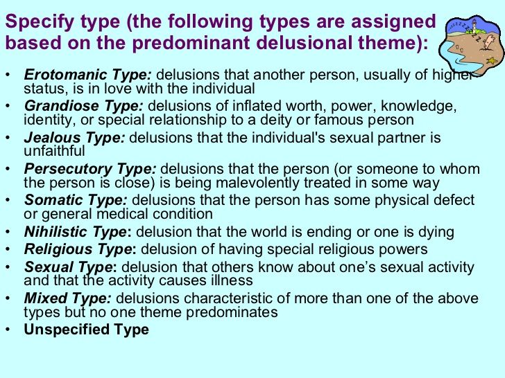 Hallucinations vs delusions examples