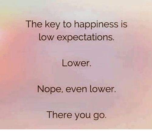 Lower expectations quotes
