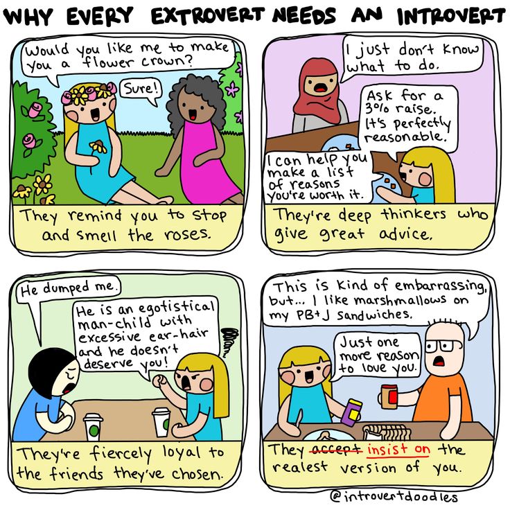 What do extroverts think of introverts