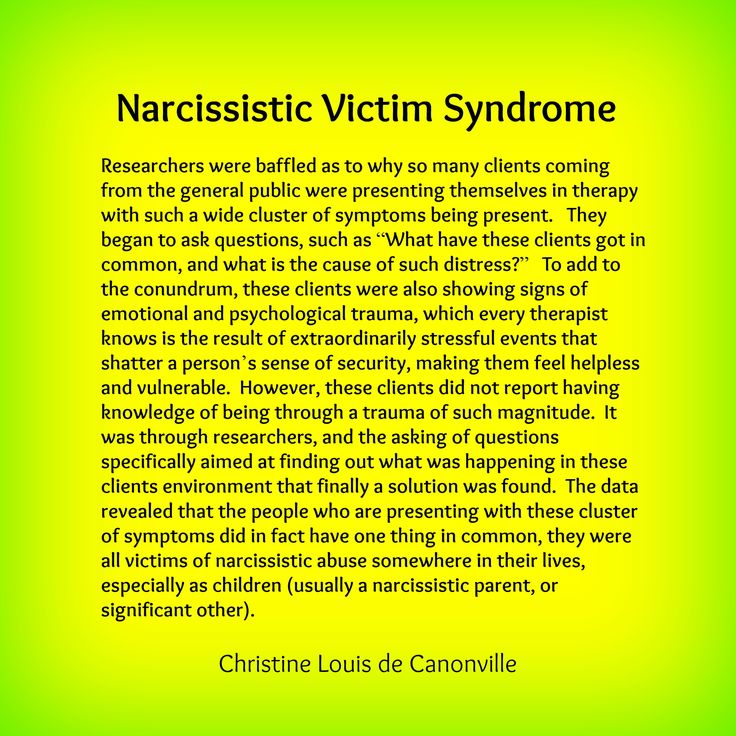 Early signs of narcissistic personality disorder