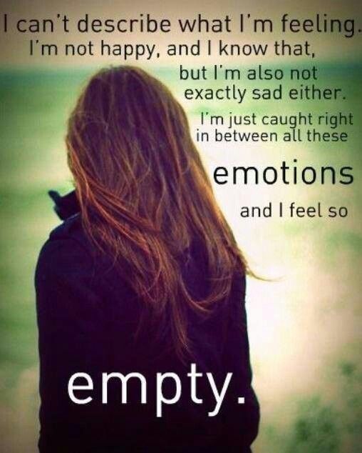 Word for feeling empty