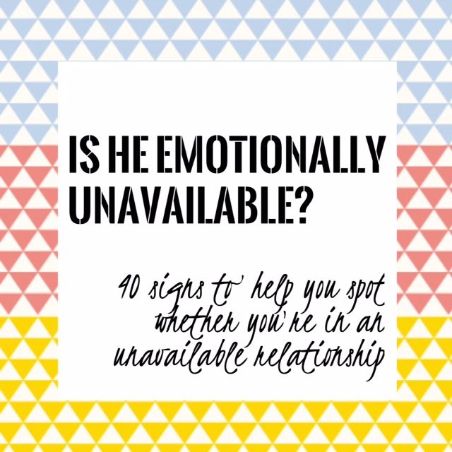 Are you emotionally unavailable