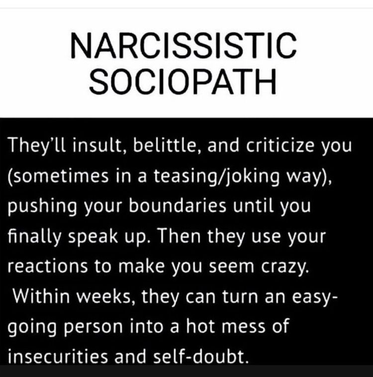 Narcissistic or psychopath