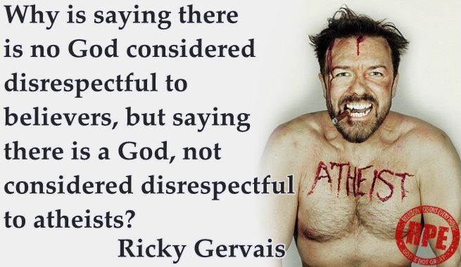 Ricky gervais atheist colbert
