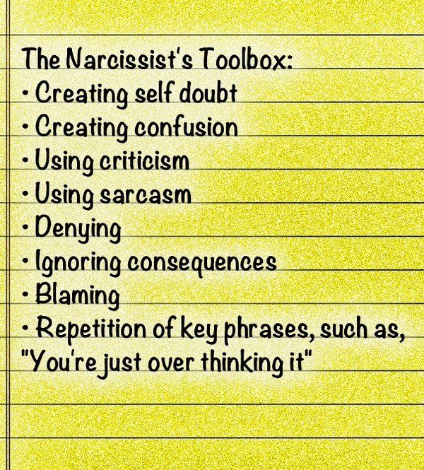 Mind games narcissists play