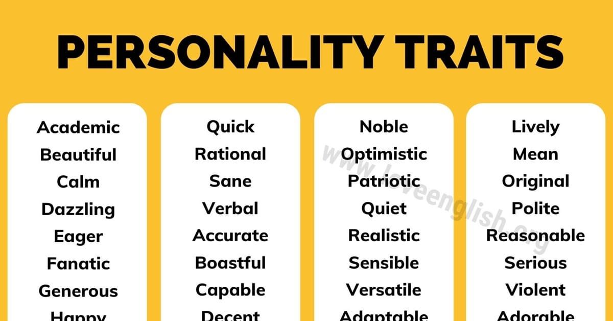 Emotional personality trait