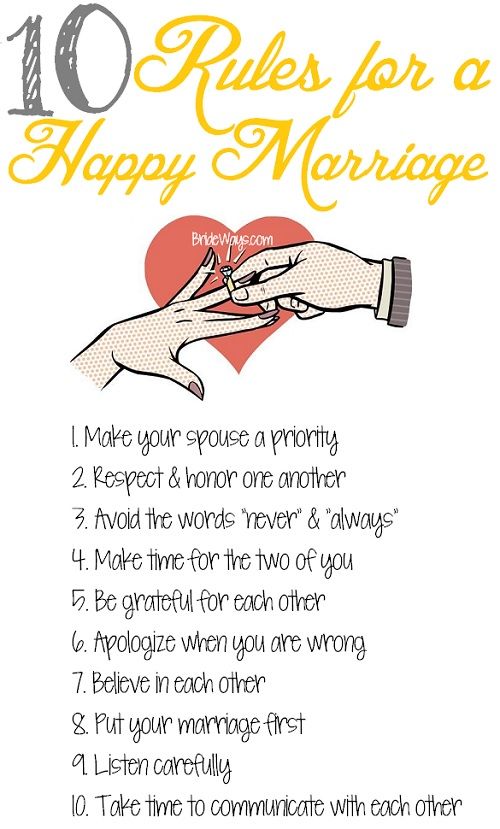 10 rules for a healthy relationship