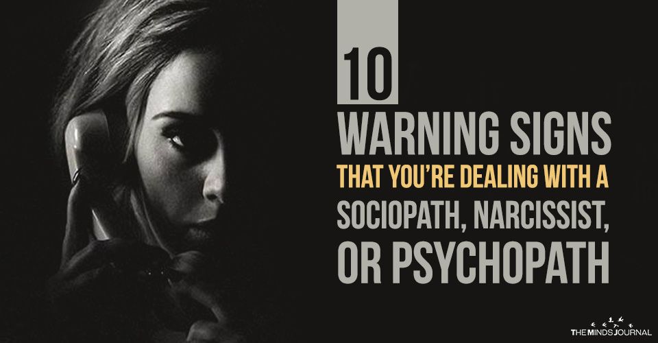 Sociopaths and narcissists