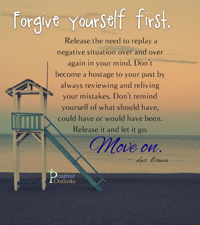 Letting go of past mistakes