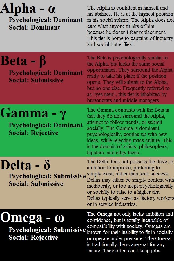 Dominant personality type