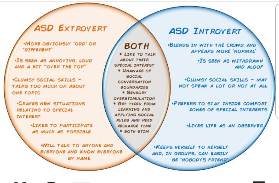 Traits of introverts and extroverts