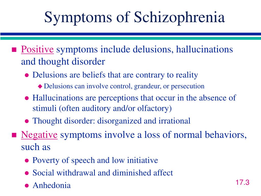 Info about schizophrenia