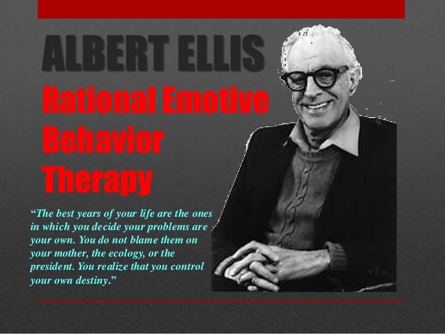 Ellis rebt therapy