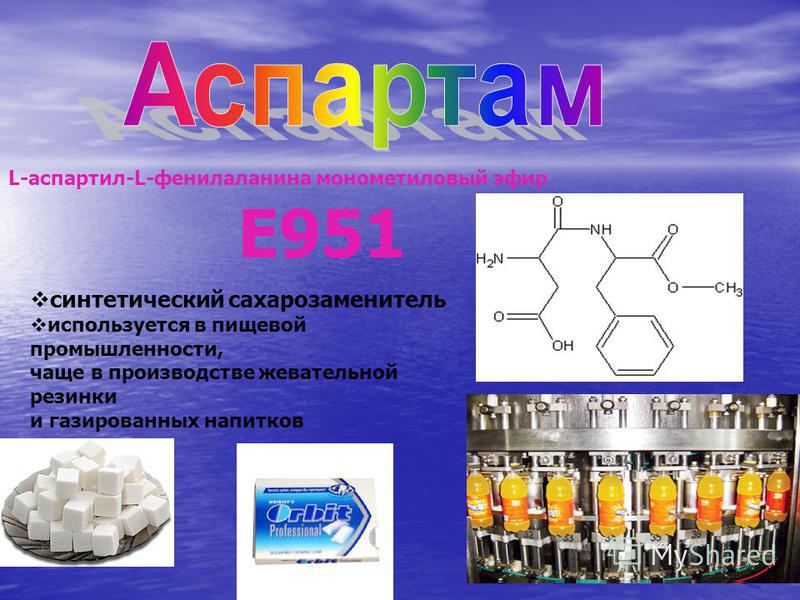 Сахарозаменитель аспартам