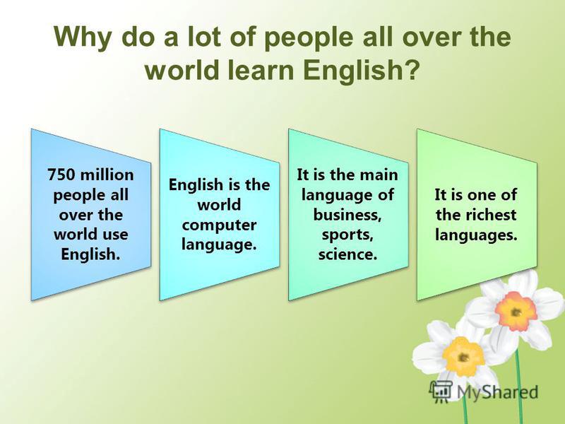 Why do we learn english презентация