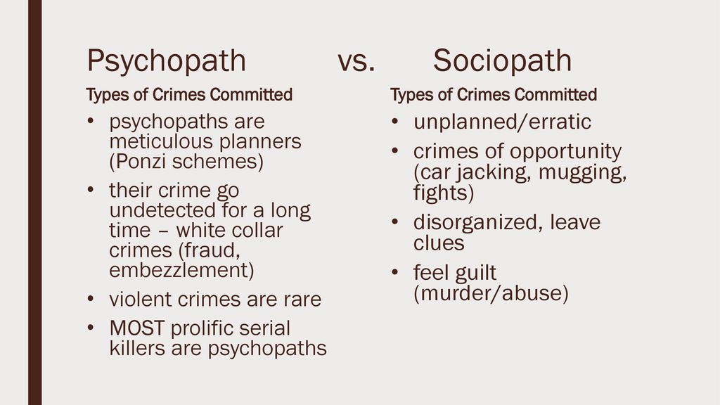 How Sociopaths Are Different from Psychopaths