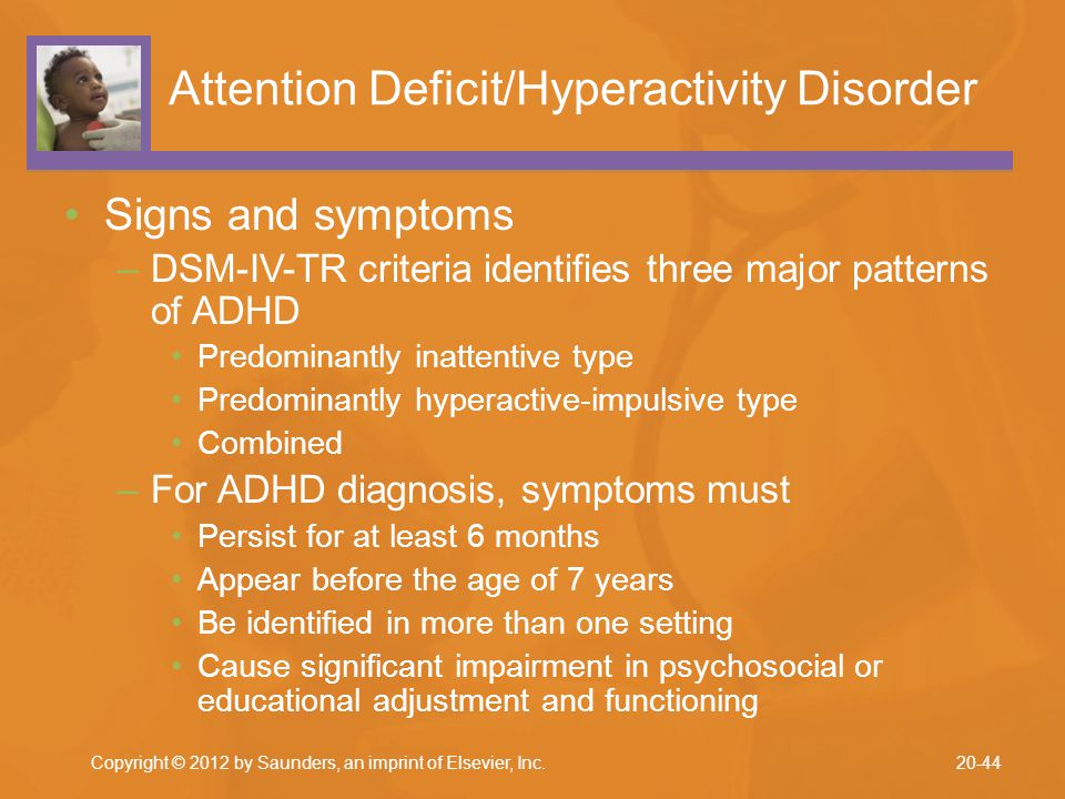 Attention deficit disorder