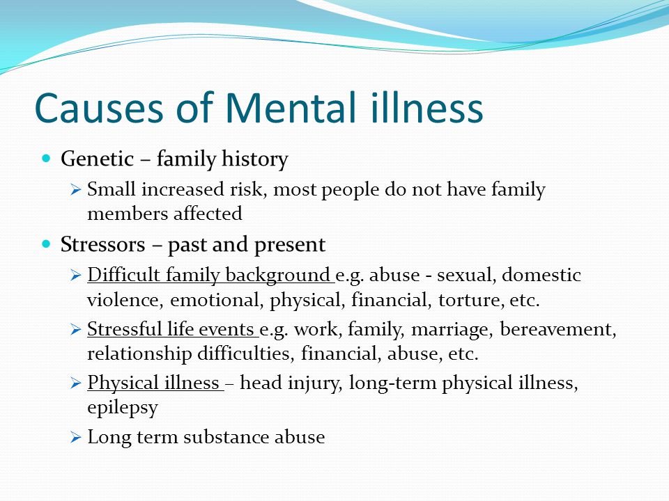 Mental health disorders definition