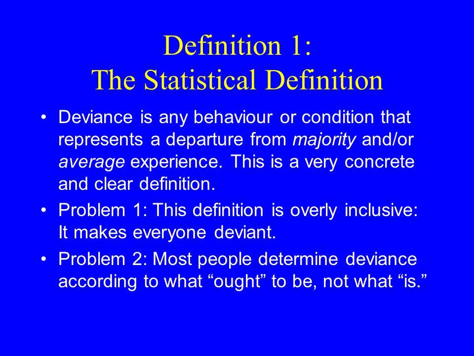 Deviance psychology definition