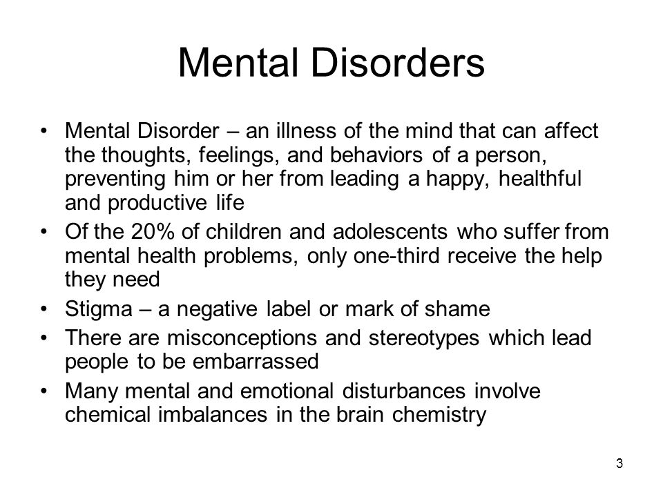 What is mental illness definition