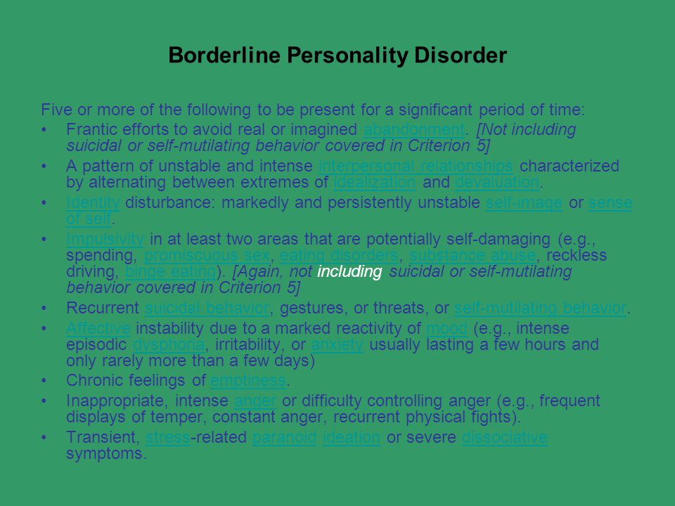 Borderline personality disorder family dynamics